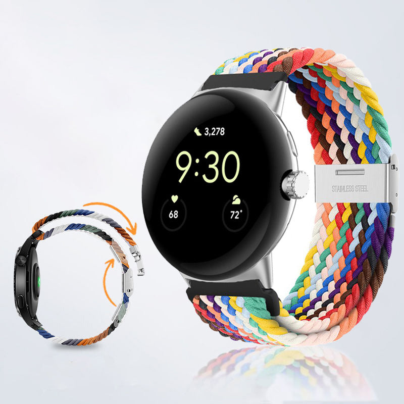 For Google Pixel Watch 2 Pixel Watch Buckle Design Nylon Watchband Smart Bracelet Adjustable Strap Breathable Band For Google Pixel Watch 2 Pixel Watch Buckle Design Nylon Watchband Smart Bracelet Adjustable Strap Breathable Band